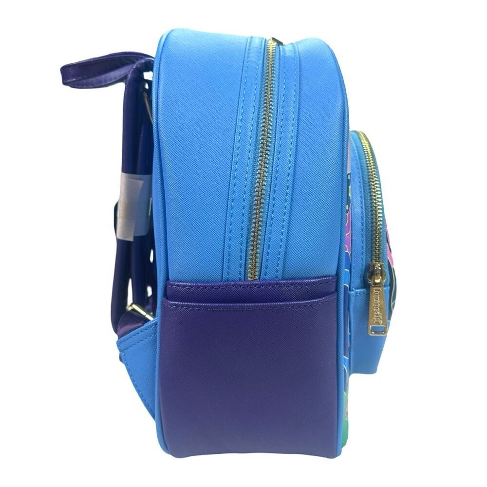 Loungefly Jimi Hendrix Psychedelic Landscape Zip Mini Backpack 9” x 10.5” x 4.5” - Picture 3 of 12